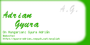adrian gyura business card